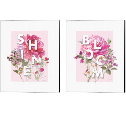 Bloom & Shine 2 Piece Canvas Print Set by Lisa Audit