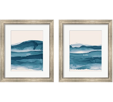 Coastal Ink 2 Piece Framed Art Print Set by Chris Paschke