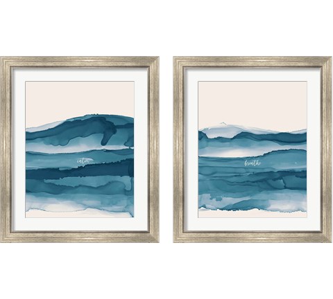 Coastal Ink 2 Piece Framed Art Print Set by Chris Paschke