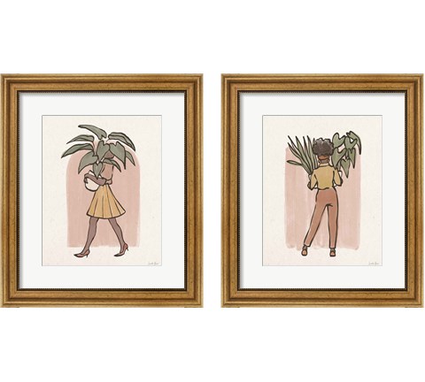 Plant Ladies 2 Piece Framed Art Print Set by Janelle Penner