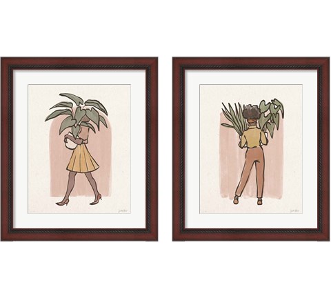 Plant Ladies 2 Piece Framed Art Print Set by Janelle Penner