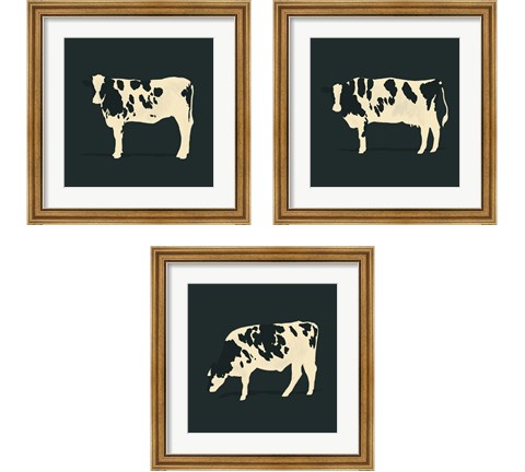 Refined Holstein 3 Piece Framed Art Print Set by Jacob Green