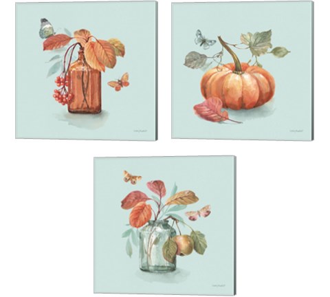 Autumn in Nature 3 Piece Canvas Print Set by Lisa Audit