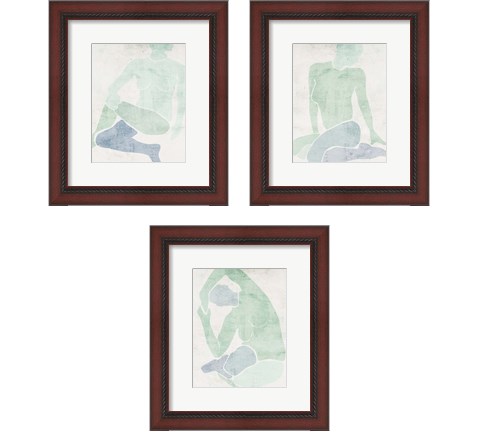 Stretching 3 Piece Framed Art Print Set by Melissa Wang