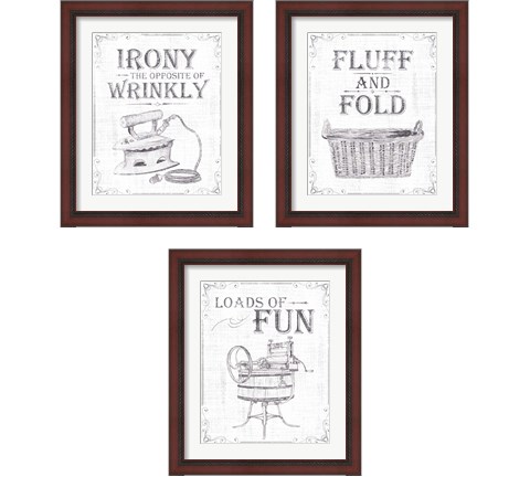 Laundry Today 3 Piece Framed Art Print Set by Melissa Wang