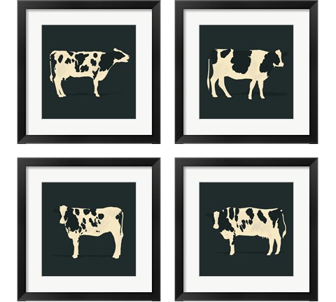 Refined Holstein 4 Piece Framed Art Print Set by Jacob Green