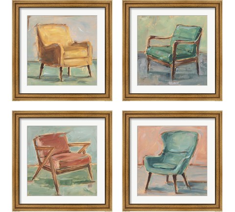 Have a Seat 4 Piece Framed Art Print Set by Ethan Harper