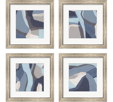 Blue Chrysalis 4 Piece Framed Art Print Set by June Erica Vess