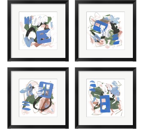 Sea Square 4 Piece Framed Art Print Set by Melissa Wang