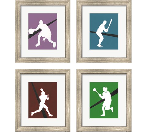 It's All About the Game 4 Piece Framed Art Print Set by Regina Moore