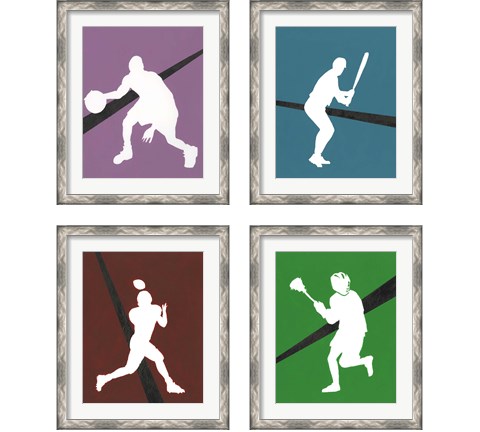 It's All About the Game 4 Piece Framed Art Print Set by Regina Moore