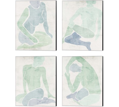 Stretching 4 Piece Canvas Print Set by Melissa Wang