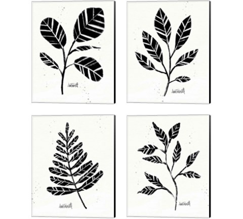 Botanical Sketches 4 Piece Canvas Print Set by Anne Tavoletti