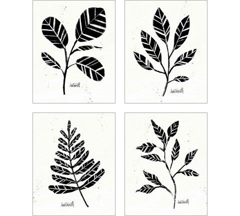 Botanical Sketches 4 Piece Art Print Set by Anne Tavoletti
