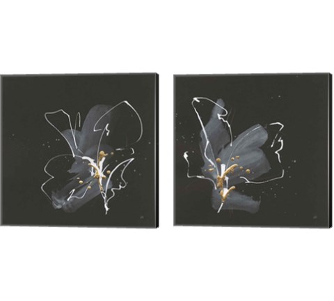 Modern Flower 2 Piece Canvas Print Set by Chris Paschke