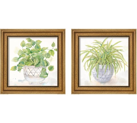 Houseplant  2 Piece Framed Art Print Set by Cynthia Coulter