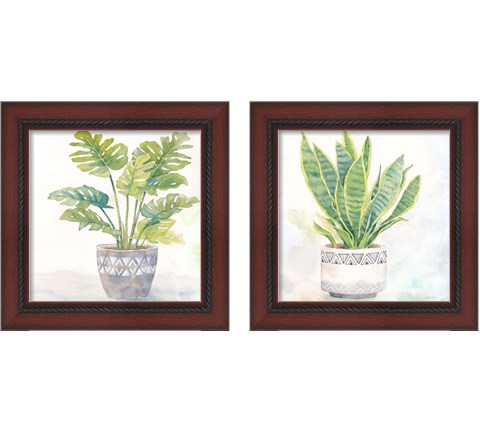 Houseplant  2 Piece Framed Art Print Set by Cynthia Coulter