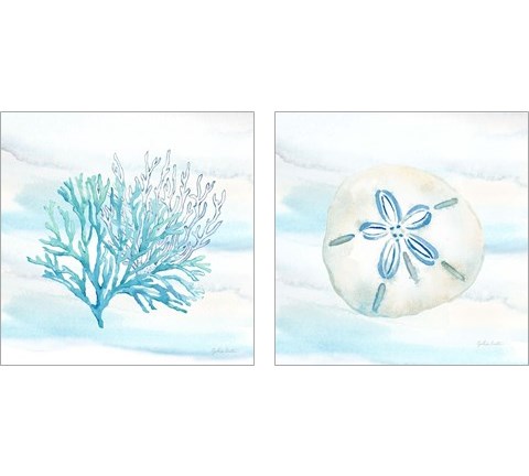 Great Blue Sea 2 Piece Art Print Set by Cynthia Coulter