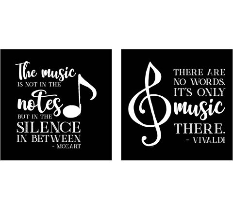 Moved by Music 2 Piece Art Print Set by Tara Reed