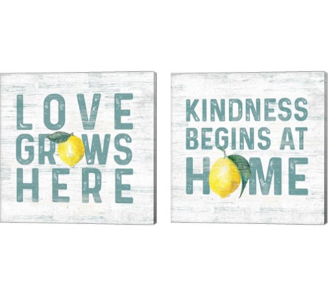 Happy Thoughts 2 Piece Canvas Print Set by Tara Reed