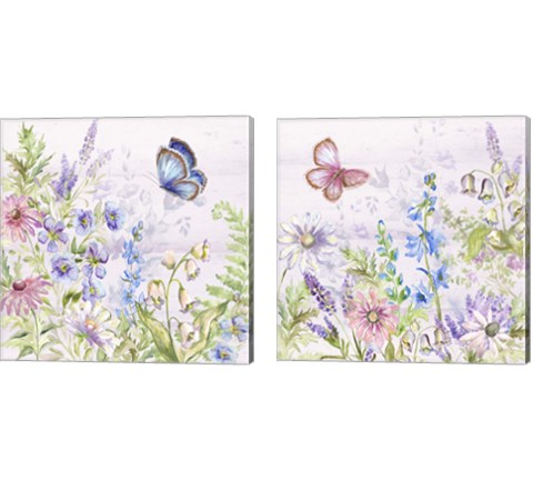 Butterfly Trail 2 Piece Canvas Print Set by Tre Sorelle Studios