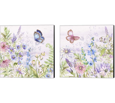 Butterfly Trail 2 Piece Canvas Print Set by Tre Sorelle Studios