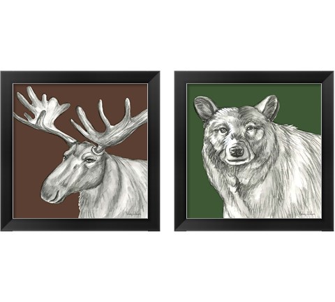 Watercolor Pencil Forest 2 Piece Framed Art Print Set by Kelsey Wilson