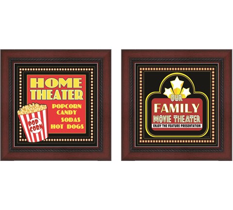 Movie Theater 2 Piece Framed Art Print Set by Cindy Jacobs