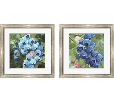 Blueberries  2 Piece Framed Art Print Set by Stellar Design Studio
