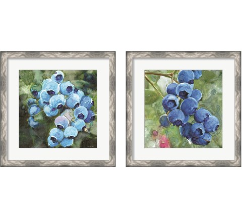 Blueberries  2 Piece Framed Art Print Set by Stellar Design Studio