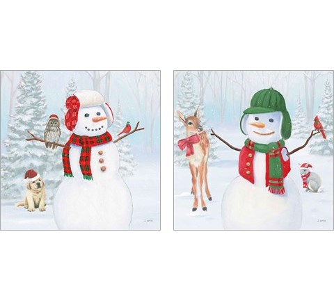 Dressed for Christmas 2 Piece Art Print Set by James Wiens