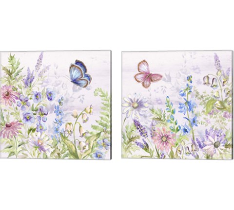 Butterfly Trail 2 Piece Canvas Print Set by Tre Sorelle Studios