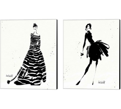 Style Sketches 2 Piece Canvas Print Set by Anne Tavoletti