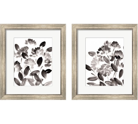 Simple Black Poppies 2 Piece Framed Art Print Set by Marcy Chapman