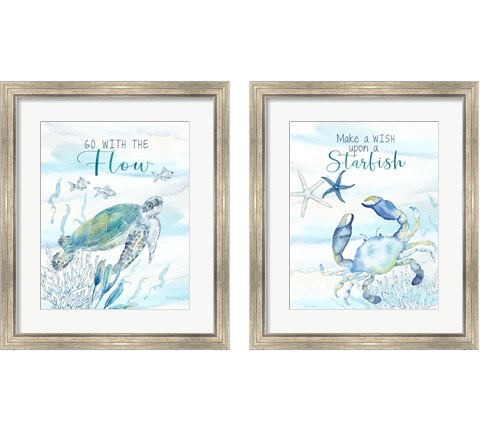 Great Blue Sea  2 Piece Framed Art Print Set by Cynthia Coulter