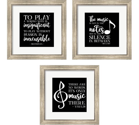 Moved by Music 3 Piece Framed Art Print Set by Tara Reed