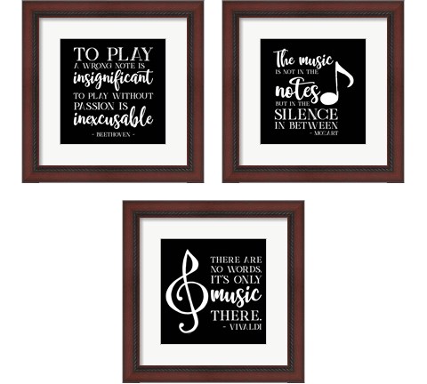 Moved by Music 3 Piece Framed Art Print Set by Tara Reed