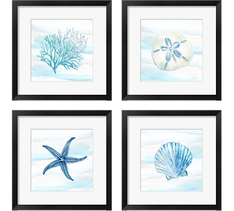 Great Blue Sea 4 Piece Framed Art Print Set by Cynthia Coulter