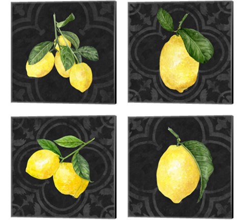 Live with Zest  4 Piece Canvas Print Set by Tara Reed