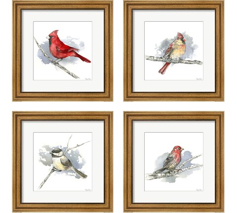 Birds & Branches 4 Piece Framed Art Print Set by Kelsey Wilson