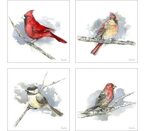 Birds & Branches 4 Piece Art Print Set by Kelsey Wilson