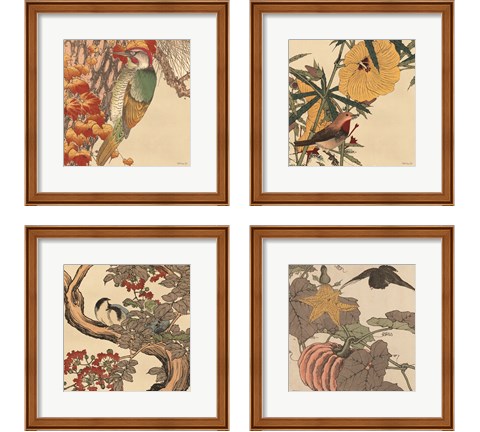 Autumn's Bounty 4 Piece Framed Art Print Set by Stellar Design Studio