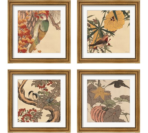 Autumn's Bounty 4 Piece Framed Art Print Set by Stellar Design Studio