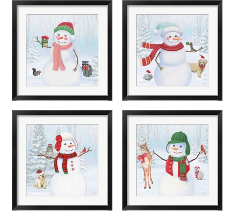 Dressed for Christmas 4 Piece Framed Art Print Set by James Wiens