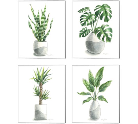 Potted Exotics 4 Piece Canvas Print Set by Kelsey Wilson
