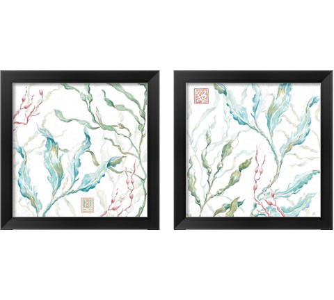 Delicate Sea 2 Piece Framed Art Print Set by Daphne Brissonnet