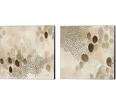 Natural Abstract 2 Piece Canvas Print Set by Laura Horn