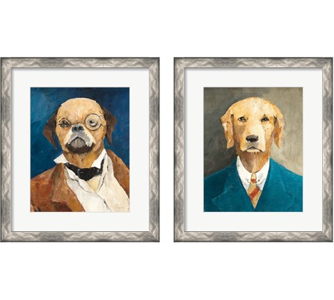 Whimsical Dog 2 Piece Framed Art Print Set by Avery Tillmon