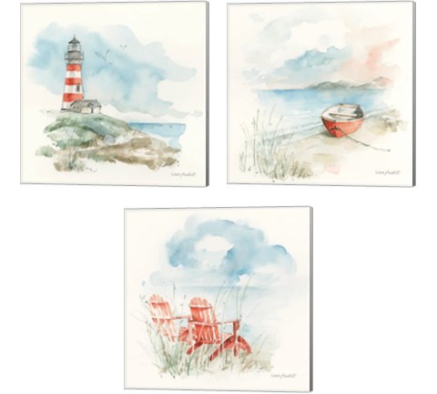 Seaside Journey 3 Piece Canvas Print Set by Lisa Audit