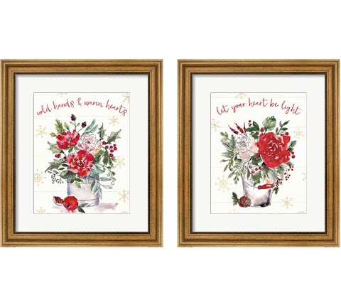 Lighthearted Holiday 2 Piece Framed Art Print Set by Anne Tavoletti